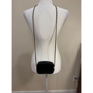 Whiting & Davis International Women's Black Gold Chain Mesh Purse Crossbody Bag